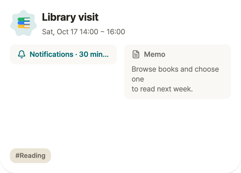 Event · Library visit